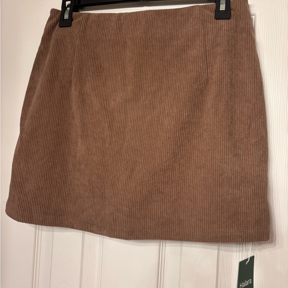 Halara Brown Corduroy Skirt
